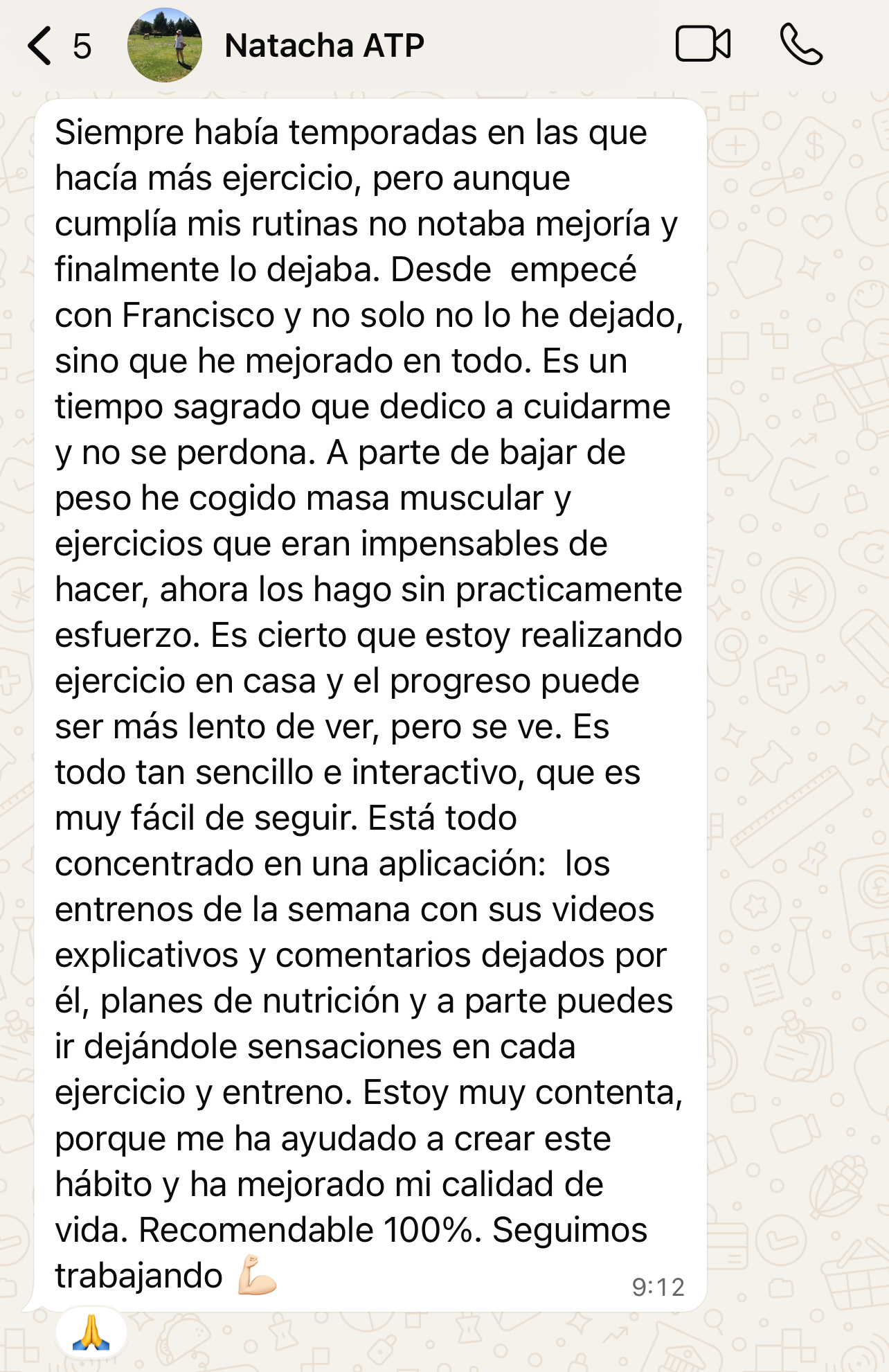 Testimonio de Natacha